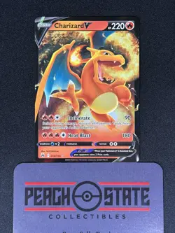 Pokemon TCG Charizard V 018/159 Crown Zenith Holo Near Mint NM - Image 1