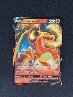 Pokemon TCG Charizard V 018/159 Crown Zenith Holo Near Mint NM - Image 2