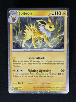 Jolteon #169 Cosmos Holo Black Star Promo Prismatic Evolutions Pokemon 169 NM - Image 2