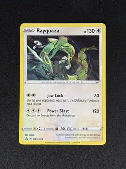 Rayquaza SWSH029 COSMOS Holo Pokemon SWSH Black Star Promo Crown Zenith NM - Image 3