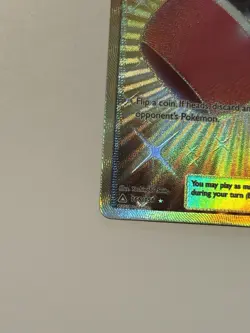Crushing Hammer 166/156 Pokemon TCG Ultra Prism Holo Secret Gold Rare NM - Image 2