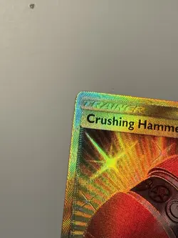 Crushing Hammer 166/156 Pokemon TCG Ultra Prism Holo Secret Gold Rare NM - Image 5