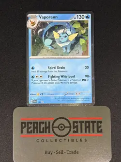 Vaporeon #168 Cosmos Holo Black Star Promo Prismatic Evolutions Pokemon 168 NM - Image 1