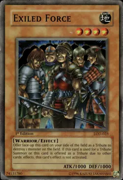 Exiled Force - Super Rare 1st Edition LOD-023 - DMG. - YuGiOh - Image 1