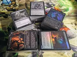 100 Black Magic The Gathering MTG Cards Lot Foils Showcase Included Commander - Image 1