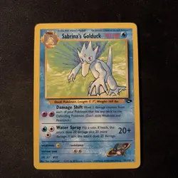 Pokemon TCG Sabrina's Golduck Gym Challenge, Unlimited Non Holo Rare Card 30/132 - Image 1