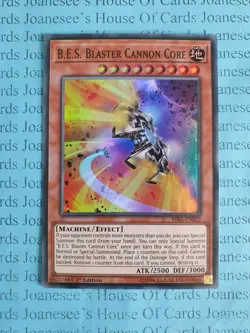 B.E.S. Blaster Cannon Core RIRA-EN023 Super Rare Yu-Gi-Oh Card 1st Edition New - Image 1