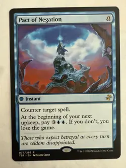 MTG: Pact of Negation Card Regular Time Spiral Remastered 77/289 - NM - Image 1