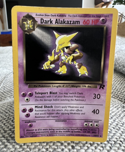 Dark Alakazam Team Rocket 18/82 Rare Non Holo Pokemon Card Very Good 2000 - Image 1