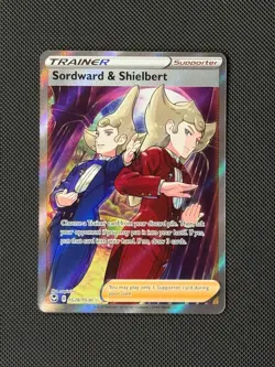 Sordward & Shielbert Tg28/Tg30 Pokemon Card Swsh12 Silver Tempest Trainer NM - Image 1