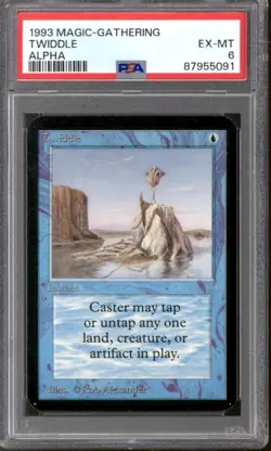 Magic MTG Alpha Twiddle PSA 6 LIGHTLY PLAYED LP - Image 1