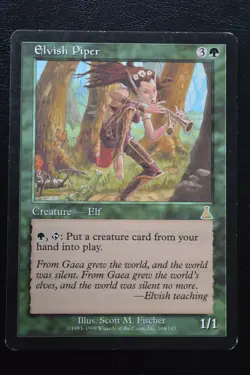 Magic The Gathering MTG ELVISH PIPER Urza's Destiny MP Moderately Played - Image 1