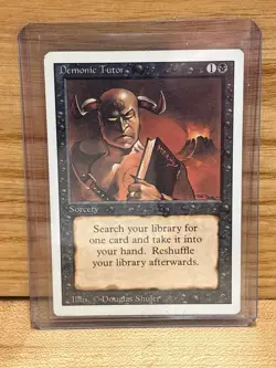 Demonic Tutor(Revised) Magic the Gathering Revised Edition - Image 1