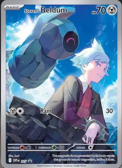 Pokemon TCG Steven's Beldum SVP 207 Rival Battle Deck Black Star Promo Card NM - Image 1