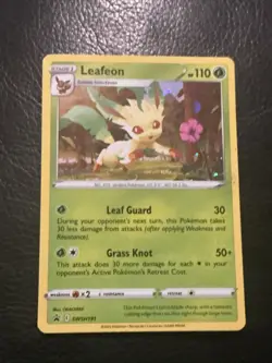 Pokemon TCG Leafeon SWSH Black Star Promos SWSH191 Holo Promo - Image 1