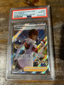 POKEMON 2022 GO Promo Valor Full Art CANDELA SWSH228 PSA 10 Gem Mint RARE - Image 1