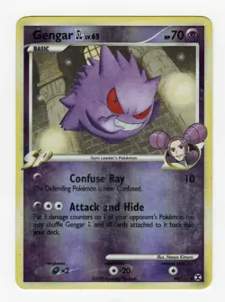 2009 Pokemon Gengar #40/111 Rising Rivals Reverse Holo HP (See Desc) - Image 1