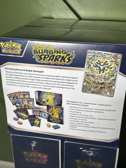 Factory Sealed Pokemon TCG Surging Sparks Elite Trainer Box (ETB) Lot Of 6 - Image 2