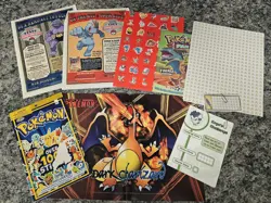 Official Pokemon TCG LOT League Challenge Sheet Flyers Sticker More - Image 1