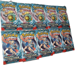 POKEMON SCARLET & VIOLET LOT (10) BOOSTER PACKS JOURNEY TOGETHER NISP - Image 2