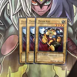 DB2-EN091 x3 Tiger Axe Common Excellent Condition Yugioh - Image 1