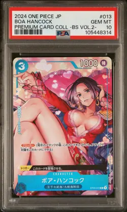 2024 ONE PIECE JPN PREM CARD COLL -BEST SELECTION VOL.2 - BOA HANCOCK PSA 10 - Image 1