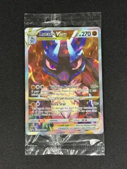 Pokemon Card SEALED Lucario VSTAR SWSH291 Holo Black Star Promo Crown Zenith NM - Image 2