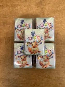 5X Prismatic Evolutions Eevee Card Sleeves 65ct Pokemon TCG Factory Sealed - NEW - Image 1