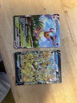 Flareon VMAX SWSH180 And Pikachu V Union Jumbo Cards Holo Lot Of 2 - Image 1
