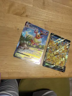 Flareon VMAX SWSH180 And Pikachu V Union Jumbo Cards Holo Lot Of 2 - Image 2