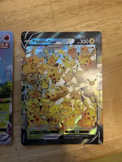 Flareon VMAX SWSH180 And Pikachu V Union Jumbo Cards Holo Lot Of 2 - Image 5