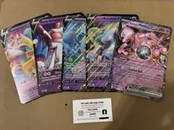 5 Pokemon Pokemon Jumbo V EX Promo Card TCG Mewtwo Sylveon Alakazam Rapidash - Image 1