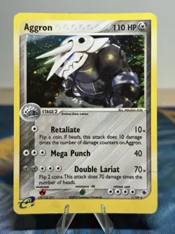 Aggron 1/109 Ex Ruby and Sapphire Base Holo Rare E Series Pokemon Card - Image 1