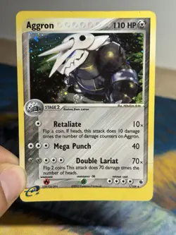 Aggron 1/109 Ex Ruby and Sapphire Base Holo Rare E Series Pokemon Card - Image 3