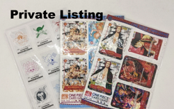 Private Listing ONE PIECE CARD PROMO MINI CARD Set - Image 1