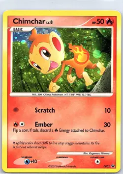 Chimchar DP02 Holo Diamond and Pearl Promos - Pokemon Card - NM - Image 1