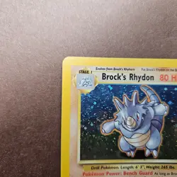 Brock's Rhydon 002/132 Pokemon Gym Heroes Holo Rare Card - Image 2