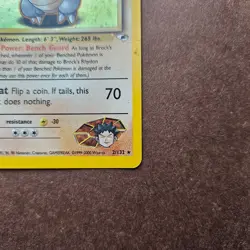 Brock's Rhydon 002/132 Pokemon Gym Heroes Holo Rare Card - Image 5