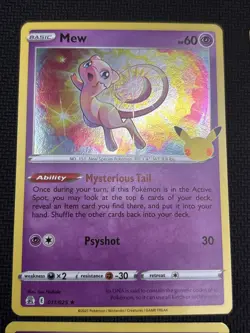 Pokemon Celebrations Mew 11/25 25th Anniversary Lot Of 4 Cards - Image 2