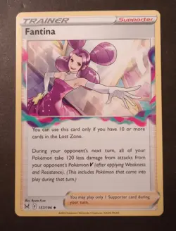Pokemon Lost Origin Fantina Uncommon Trainer Card 157/196 NM - Image 1