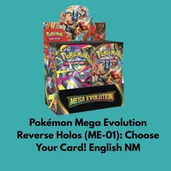 Pokemon Mega Evolution Reverse Holos (ME-01): Choose Your Card! English NM - Image 1