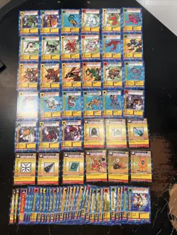 Digimon Bo Series 1+2 Near Complete Set(s) Card Game Lot(7) - 71/108 Cards 1999 - Image 1