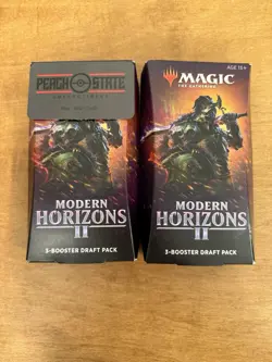 2X Lot Magic The Gathering Modern Horizons II 3-Booster Draft Pack New & Sealed - Image 2