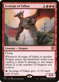 MTG - Scourge of Valkas - Starter Commander Decks (NM) - Image 1