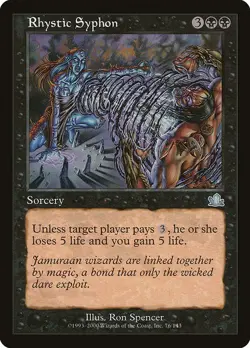 MTG Prophecy --- RHYSTIC SYPHON --- Uncommon! NM! Magic the Gathering! - Image 1
