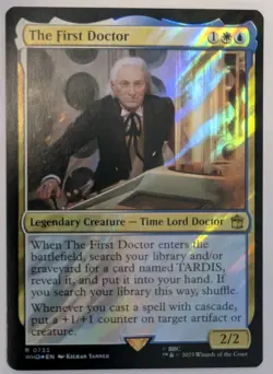 The First Doctor (Surge Foil) Universes Beyond: Doctor Who - MTG RARE - Image 1