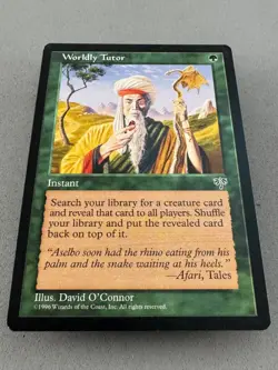 Worldly Tutor Mirage MTG-Never Played Near Mint-Vintage Magic the Gathering - Image 3