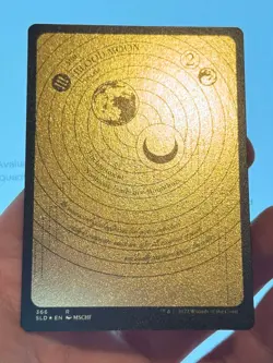 1X GOLD FOIL ETCHED Blood Moon Full Art NM MTG Magic Secret Lair MSCHF CEDH - Image 1