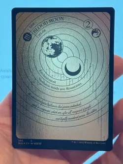 1X GOLD FOIL ETCHED Blood Moon Full Art NM MTG Magic Secret Lair MSCHF CEDH - Image 2