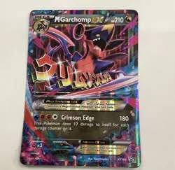 Pokemon M GARCHOMP EX XY168 BLACK STAR PROMO (Jumbo/Oversized Size) NM - Image 1